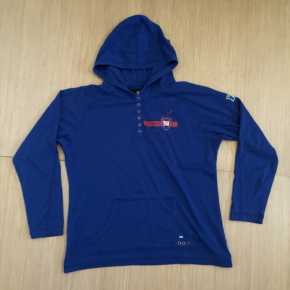 NFL Pro Line Men's Size XL New York Giants Lightweight Hooded T-Shirt